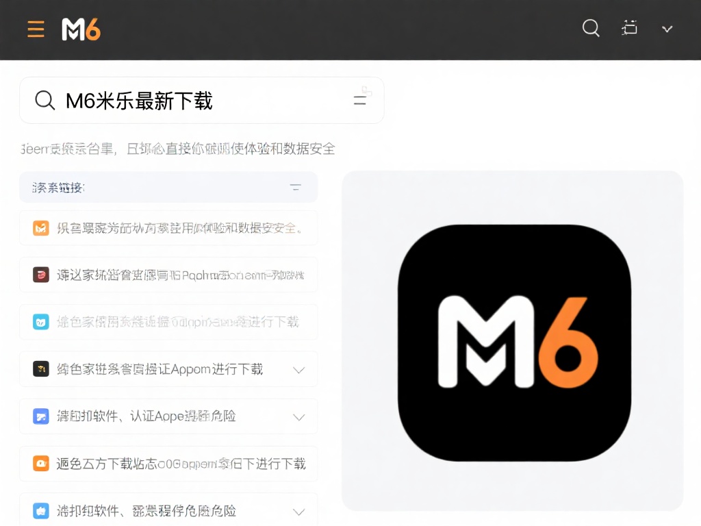 在搜索引擎上输入“M6米乐最新下载”，可能会看到一